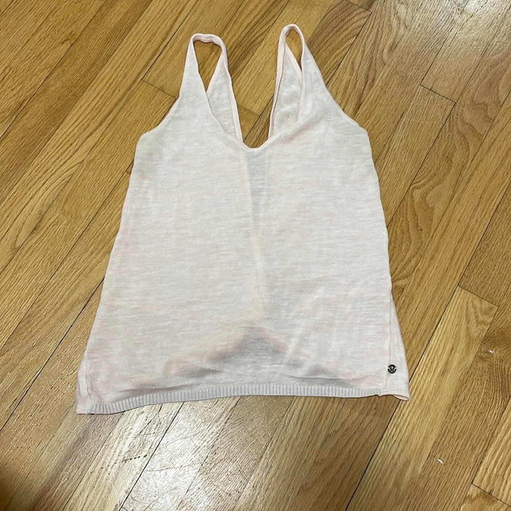 Lululemon light pink twist back top